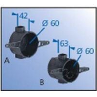 Kaiser Elektro Abzweigschalterdose mit Nagellaschen 1555-62