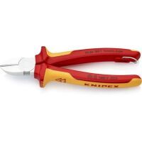 KNIPEX 70 06 180 T - Side-cutting pliers - Chrome,Metal - Plastic - Red/Yellow - 65 mm - 18 cm