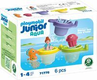 PLAYMOBIL 71776 JUNIOR AQUA: Schwimmbecher mit Wasserspaß
