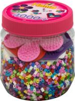 Malte Haaning Plastic A/S Hama® Bügelperlen Midi - Dose pink - 3 Stiftplatten, 4000 Stück.