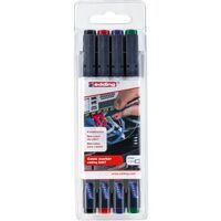 EDDING 002328 - Black,Blue,Green,Red,Yellow - Bullet tip - Multicolor - Ultra Fine - 0.3 mm - 4 pc(s)
