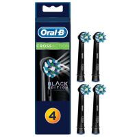 Oral-B Cross Action Aufsteckbürsten schwarz 4er