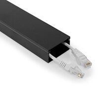 Nedis Multipack Kabelmanagement / Röhre / 1 Stück / max. Kabeldicke: 25 mm / Aluminium / Schwarz - 5 Stück