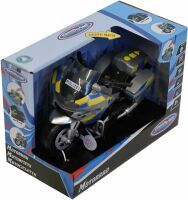 VEDES Großhandel GmbH - Ware Speedzone Polizeimotorrad 18 cm, Licht und Sound, Freilauf