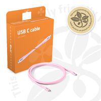 Club 3D Club3D Lifestyle USB-C Kabel  PD 240W,20Gbps  2m rosa  St/St retail (CAC-3002)