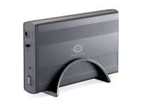 Conceptronic 3.5" Hard Disk Box USB 3.0 - HDD enclosure - 3.5" - Serial ATA - Serial ATA II - 4.8 Gbit/s - USB connectivity - Graphite