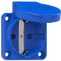 PC Electric SK 105-B - Schutzkontakt Anbausteckdose m. Deckel