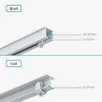 Nedis VORHANG ROBOTER U-SCHIENE (BTMC20WT1PC WS)