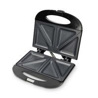 MELISSA Sandwichmaker / 750 W / Sandwichplatten / Automatische Temperaturkontrolle / Antihaftbeschichtung / Schwarz
