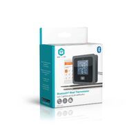 Nedis SmartLife-Fleischthermometer / Push Benachrichtigung / Summer / Bluetooth® / Timer / LCD / Anzahl der Sonden: 2 / 1.20 m / Sondenklemmen / Nedis® SmartLife / Grau