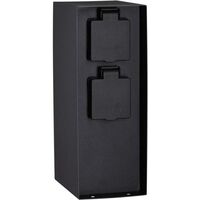 Paulmann STECKDOSENSÄULE ECKIG 2FACH (RIO ANTHRAZIT 26R622)