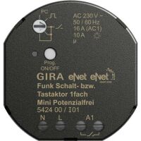 GIRA Funk Schalt-/Tastaktor Mini 1f pot.frei 542400