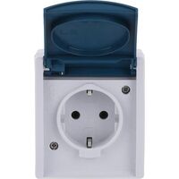 BUSCH JAEGER 20EW-53 - CEE 7/4 - 2P+E - White - IP44 - 250 V - 16 A