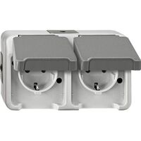 MERTEN MEG2321-8029 - CEE 7/3 - CEE 7/4 - Grey - IP44 - 250 V - 16 A