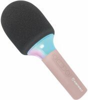 Kidywolf Mikrofon Bluetooth mit Licht rosa Mikrofone