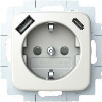 Busch-Jaeger R SI SCHUKO/2XUSB-STD A+C A.WS (20 EUCB2USBAC-214)