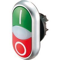 Eaton M22-DDL-GR-X1/X0 - Chrome,Green,Red - Plastic - 29.7 mm - 32.2 mm - 54.7 mm