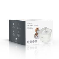 Nedis Trinkbrunnen für Katzen und Hunde / 2.0 l / 40 dB / 1.50 m / Wasserfontäne / 1 Stück