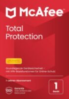 McAfee Total Protection, 1-Gerät, 1-Jahr, Windows/Mac/Android/iOS (Code in a Box)
