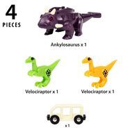 Ravensburger BRIO World  36082 Dinosaurier Ankylosaurus | Zug & Dinosaurier-Spielset für Kinder ab 