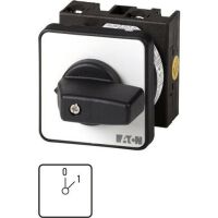 Eaton T0-1-15401/E - Toggle switch - 1P - Black - Metallic - IP65 - 48 mm - 48 mm