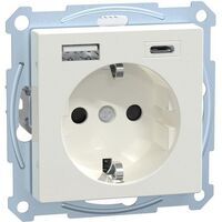 MERTEN SCH-STDO+BRS+STK+USB A+C 3A PW SYSM MEG2367-0319