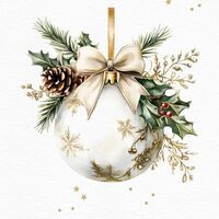 TI-FLAIR Lunch-Serviette "White Bauble" 20er Pack - 12 Stück