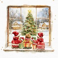 TI-FLAIR Lunch-Serviette "Waiting for Santa" 20er Pack - 12 Stück
