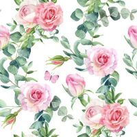 TI-FLAIR Lunch-Serviette "Zarcillos de Rosa" 20er Pack - 12 Stück