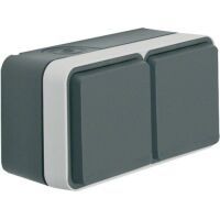 Berker SSD 2F WAAGRECHT GRAU MATT (47843515)