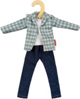 Heless Time2Shine Kariertes Hemd mt Jeans für Modepuppen der Größe 29 cm