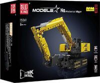 Br1cks GmbH MoULD KING Mechanical Digger Yellow
