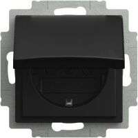 Busch-Jaeger SCHUKO® STECKD.KLAPPD. SW-MATT (20 EUK-915)