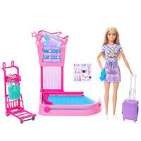 Mattel Barbie Kofferband Spielset mit Puppe