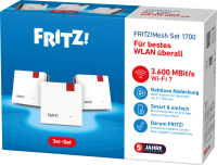 FRITZ! Mesh Set 1700 3er Set Netzwerk -Wireless Repeater/-Extender-
