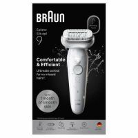 Braun Silk·épil 9, Wet & Dry Epilierer, Langanhaltend glatte Haut, 9-000