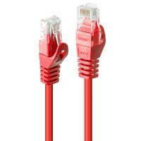 Lindy Rj45/Rj45 Cat6 0.3m - 0.3 m - Cat6 - U/UTP (UTP) - RJ-45 - RJ-45 - Red