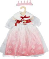Heless Puppenkleid ''Winterprinzessin Lumi'' mit Krone und Plüsch-Cape, Gr. 35-45 cm