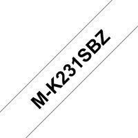 BROTHER MK231S Schriftbandkassetten weiss schwarz 4mx12mm nicht laminiert fuer P-touch 55 60 65 75 8