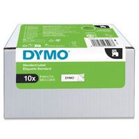 1x10 Dymo D1 Schriftband 9mmx7m schwarz auf weiß Zubehör Beschriftungsgeräte