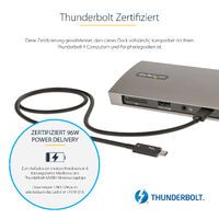 STARTECH.COM Thunderbolt 4 Dock 96W PD Single 8K or Dual Monitor 4K 60Hz 3x TB4/USB4 4x USB-A SD GbE