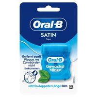 Oral-B Zahnseide Satin Tape Gewachst Minze, 50 m