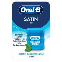 Oral-B Zahnseide Satin Tape Gewachst Minze, 50 m