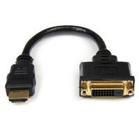 STARTECH.COM 8in HDMI to DVI-D Video Cable Adapter - HDMI Male to DVI Female (HDDVIMF8IN)