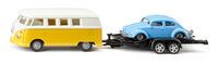 SIKU 2567 VW T1 mit Anhänger und VW Käfer