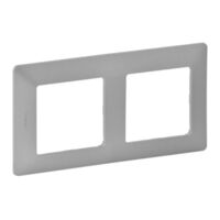 Legrand VLIFE 2FACH RAHMEN ALUMINIUM (754132)