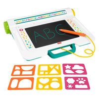 Mattel Fisher-Price Lern- und Zeichenbrett, Schreiben und Zeichnen ohne Verwischen Tablet mit LCD-Bi