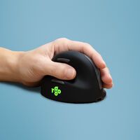 R-GO Tools R-Go Maus HE ergonomisch links  Bluetooth groß    schw./silb (RGOHELELAWL)