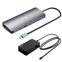 I-TEC USB-C Metal NanoDock 2xHDMI 1xUSB-C Video 1xGLAN 1xAudio/Mic 1xSD/microSD 1xUSB 3.2 3xUSB-C 3.