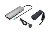 I-TEC USB-C Metal Nano Dock 2x HDMI 1x GLAN 2x USB 3.2 2x USB 2.0 1x USB-C 3.2 Gen.1 Data 1x USB-C 1